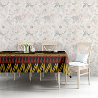 FSM Culture Day Tablecloth Tribal Pattern Gold Version LT01 - Polynesian Pride