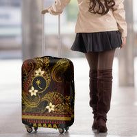 FSM Chuuk State Luggage Cover Tribal Pattern Gold Version LT01 - Polynesian Pride