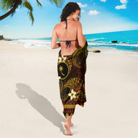 FSM Chuuk State Sarong Tribal Pattern Gold Version LT01 - Polynesian Pride