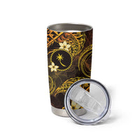 FSM Chuuk State Tumbler Cup Tribal Pattern Gold Version