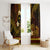 FSM Chuuk State Window Curtain Tribal Pattern Gold Version LT01 - Polynesian Pride