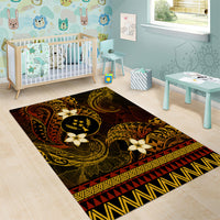 FSM Kosrae State Area Rug Tribal Pattern Gold Version LT01 - Polynesian Pride