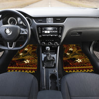 FSM Kosrae State Car Mats Tribal Pattern Gold Version LT01 - Polynesian Pride