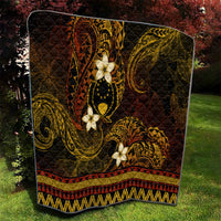 FSM Pohnpei State Quilt Tribal Pattern Gold Version