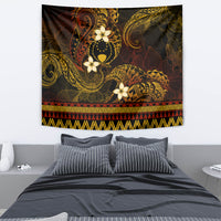 FSM Pohnpei State Tapestry Tribal Pattern Gold Version
