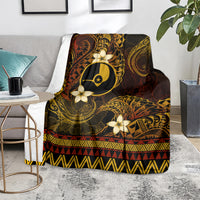 FSM Yap State Blanket Tribal Pattern Gold Version