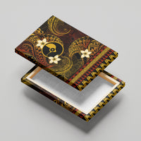 FSM Yap State Canvas Wall Art Tribal Pattern Gold Version