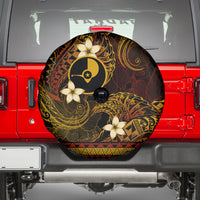 FSM Yap State Spare Tire Cover Tribal Pattern Gold Version