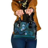 FSM Culture Day Shoulder Handbag Tribal Pattern Ocean Version