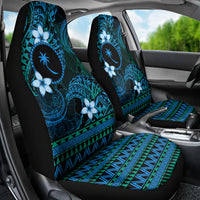 FSM Chuuk State Car Seat Cover Tribal Pattern Ocean Version