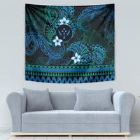 FSM Kosrae State Tapestry Tribal Pattern Ocean Version