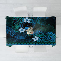 FSM Pohnpei State Tablecloth Tribal Pattern Ocean Version