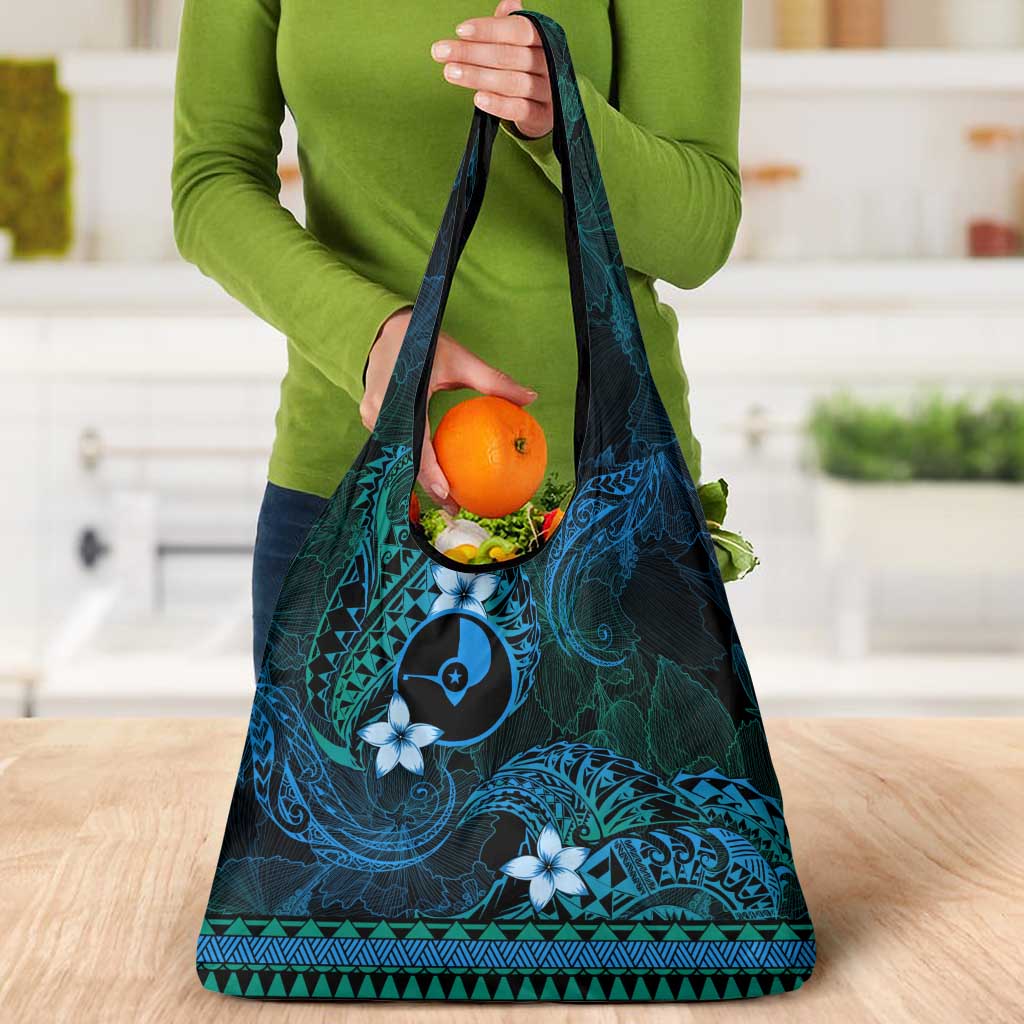 FSM Yap State Grocery Bag Tribal Pattern Ocean Version LT01 - Polynesian Pride