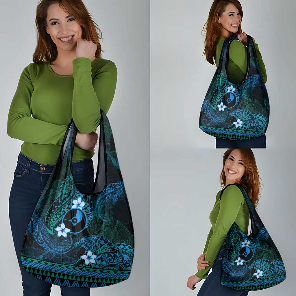 FSM Yap State Grocery Bag Tribal Pattern Ocean Version LT01 - Polynesian Pride