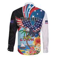 Personalized Guam Fourth of July Family Matching Mermaid Dress and Hawaiian Shirt Tropical Flowers LT01 - Polynesian Pride