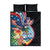 Guam Fourth of July Quilt Bed Set Tropical Flowers