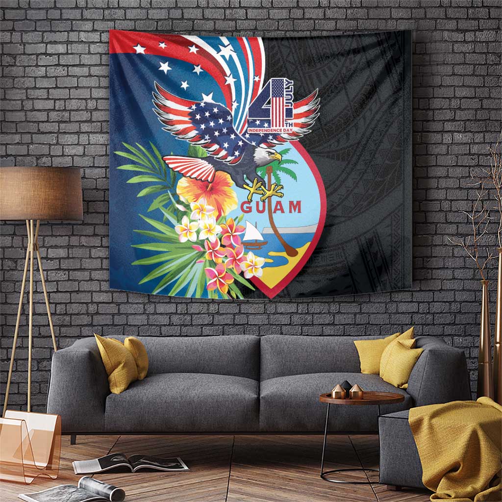Guam Fourth of July Tapestry Tropical Flowers