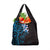 New Zealand Tuatara Plumeria Grocery Bag Maori Blue Koru Tribal Tattoo