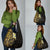 New Zealand Tuatara Plumeria Grocery Bag Maori Gold Koru Tribal Tattoo