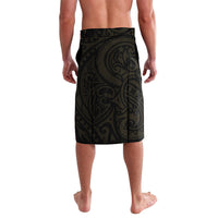New Zealand Tuatara Plumeria Lavalava Maori Gold Koru Tribal Tattoo