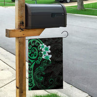 New Zealand Tuatara Plumeria Garden Flag Maori Green Koru Tribal Tattoo LT01 - Polynesian Pride