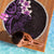 New Zealand Tuatara Plumeria Beach Blanket Maori Purple Koru Tribal Tattoo
