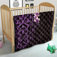 New Zealand Tuatara Plumeria Quilt Maori Purple Koru Tribal Tattoo LT01 - Polynesian Pride