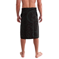 New Zealand Tuatara Plumeria Lavalava Maori Teal Koru Tribal Tattoo