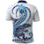 Blue Maori Tuatara Polo Shirt Luxury Pastel Pattern