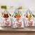 Red Maori Tuatara Grocery Bag Luxury Pastel Pattern