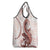 Red Maori Tuatara Grocery Bag Luxury Pastel Pattern