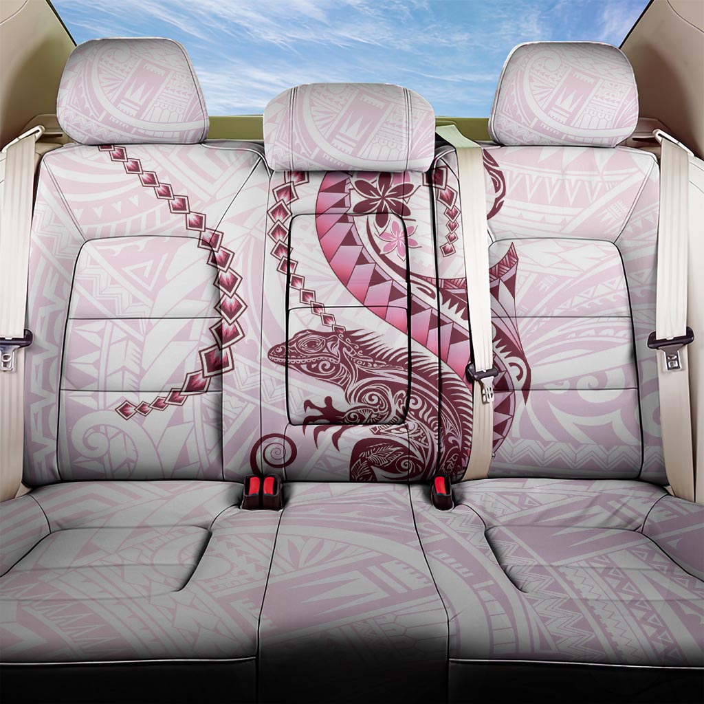 Pink Maori Tuatara Back Car Seat Cover Luxury Pastel Pattern LT01 One Size Pink - Polynesian Pride