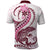 Pink Maori Tuatara Polo Shirt Luxury Pastel Pattern