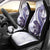 Purple Maori Tuatara Car Seat Cover Luxury Pastel Pattern