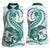 Teal Maori Tuatara Women Sleeveless Polo Shirt Luxury Pastel Pattern