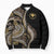 Hawaii Pineapple Brown Tribal Pattern Bomber Puffer Jacket - Polynesian Pride