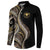 Hawaii Pineapple Brown Tribal Pattern Button Sweatshirt - Polynesian Pride