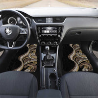 Hawaii Pineapple Brown Tribal Pattern Car Mats - Polynesian Pride