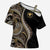 Hawaii Pineapple Brown Tribal Pattern Cross Shoulder Shirt - Polynesian Pride