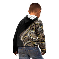 Hawaii Pineapple Brown Tribal Pattern Kid Hoodie LT01 - Polynesian Pride