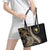 Hawaii Pineapple Brown Tribal Pattern Leather Tote Bag - Polynesian Pride