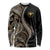 Hawaii Pineapple Brown Tribal Pattern Long Sleeve Shirt - Polynesian Pride