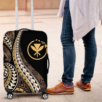 Hawaii Pineapple Brown Tribal Pattern Luggage Cover LT01 Brown - Polynesian Pride