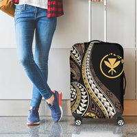Hawaii Pineapple Brown Tribal Pattern Luggage Cover LT01 - Polynesian Pride