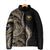 Hawaii Pineapple Brown Tribal Pattern Padded Jacket - Polynesian Pride