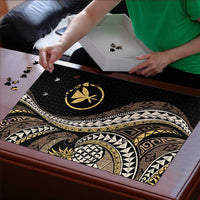 Hawaii Pineapple Brown Tribal Pattern Puzzle - Polynesian Pride