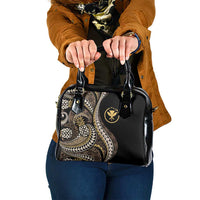 Hawaii Pineapple Brown Tribal Pattern Shoulder Handbag LT01 One Size Brown - Polynesian Pride