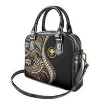 Hawaii Pineapple Brown Tribal Pattern Shoulder Handbag LT01 - Polynesian Pride