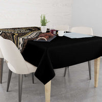 Hawaii Pineapple Brown Tribal Pattern Tablecloth - Polynesian Pride