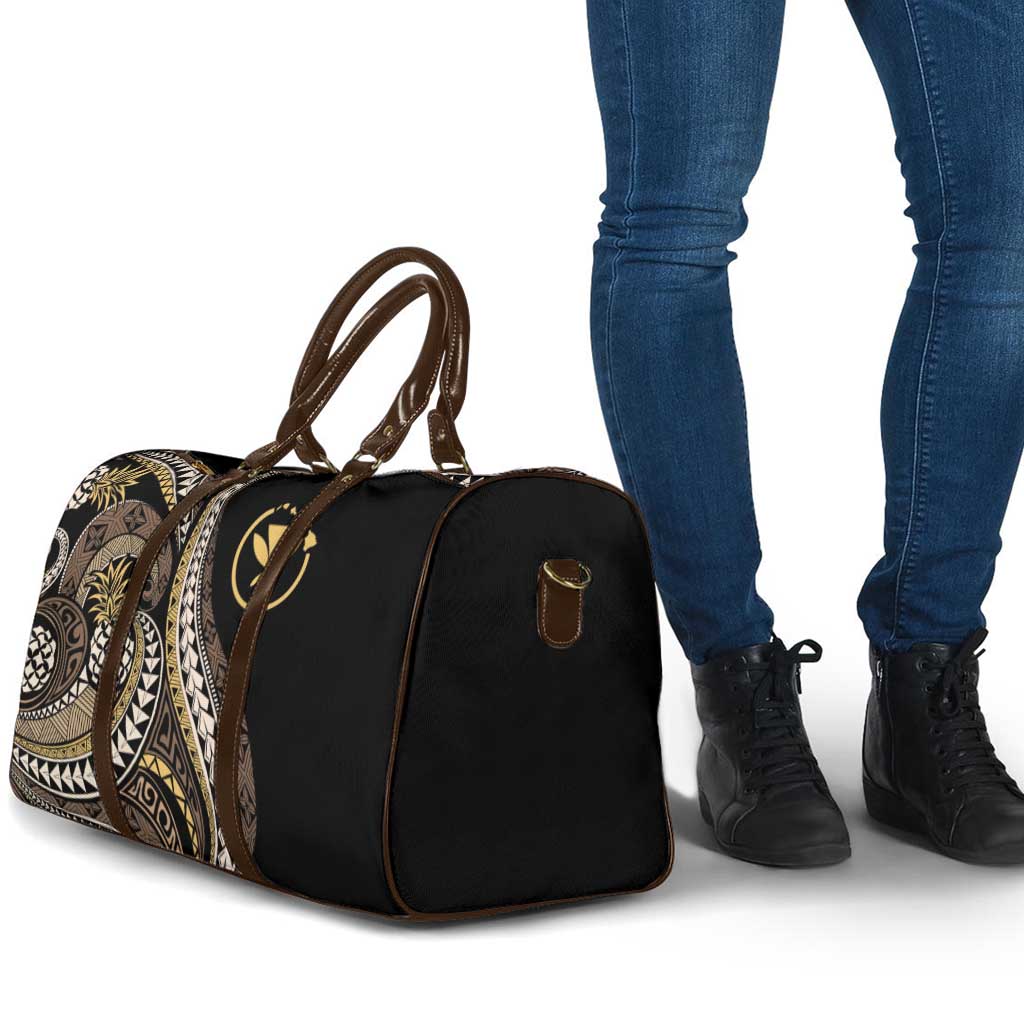 Hawaii Pineapple Brown Tribal Pattern Travel Bag - Polynesian Pride